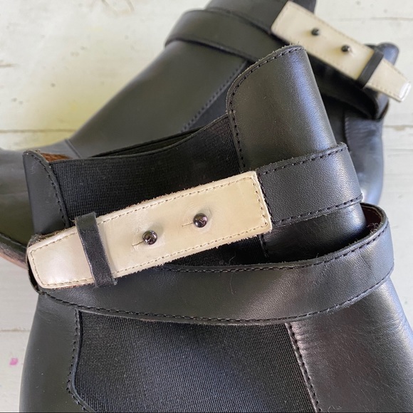 Elizabeth & James Solar Ankle Boots Black/White - Picture 9 of 13